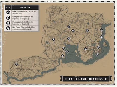 Red Dead Redemption 2 Blackjack Locations [Map Images].
